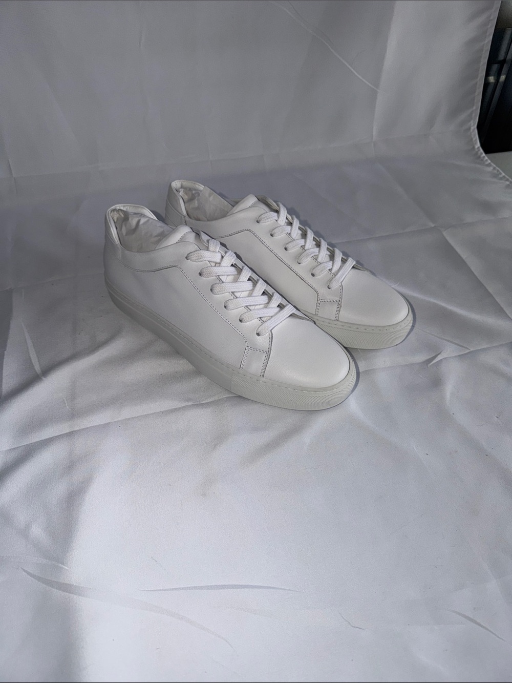 M.Gemi The Palestra Due White Italian Calf Leather Low Top Sneakers 10 New